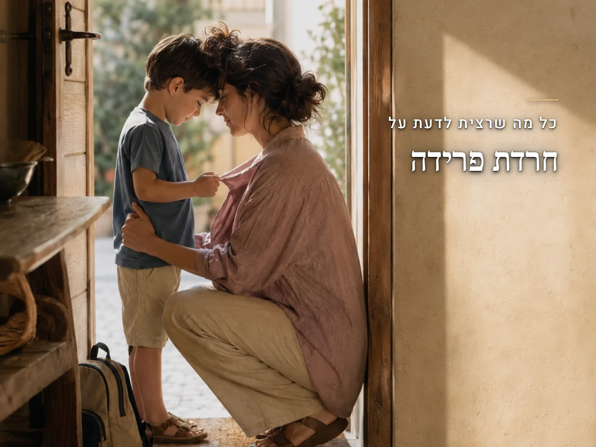 כל מה שרצית לדעת על חרדת פרידה